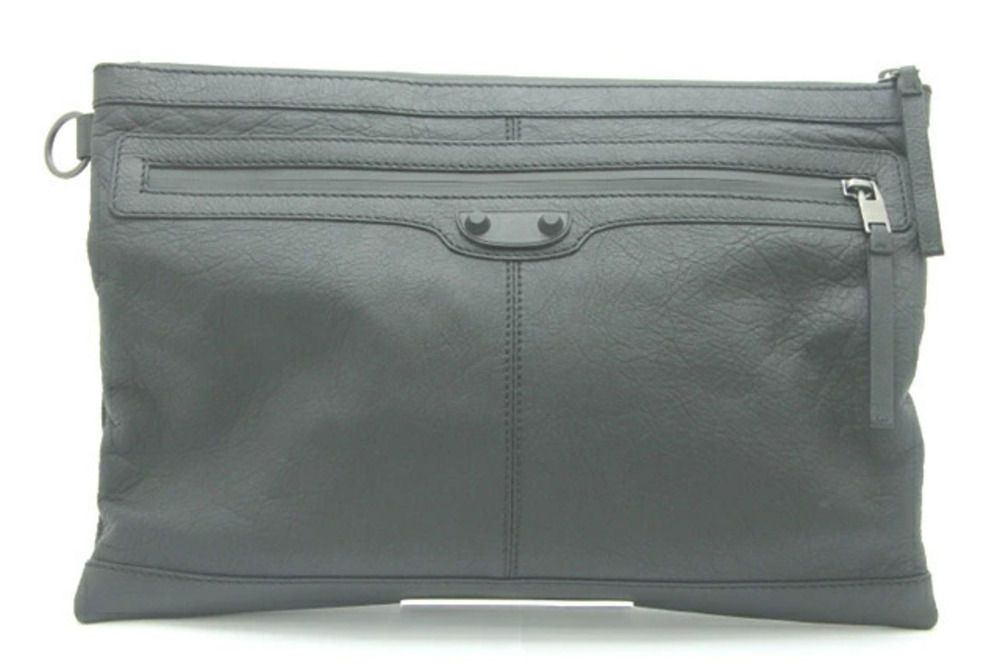 Balenciaga Clutch Bag Black Calfskin
